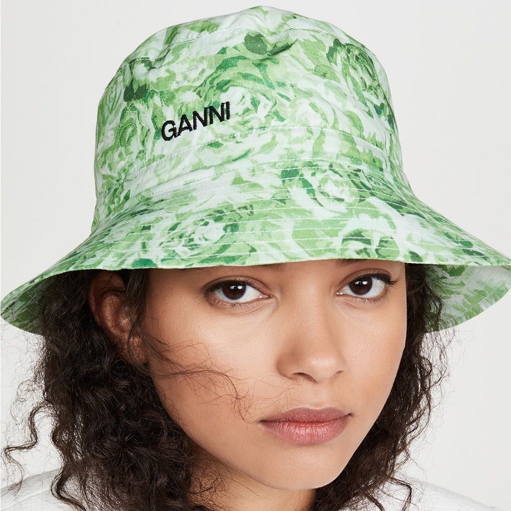 A retro bucket hat by Ganni